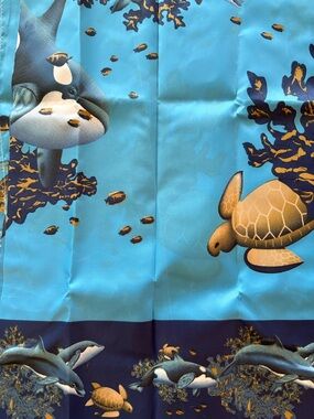 Ocean Life Print Shower Curtain